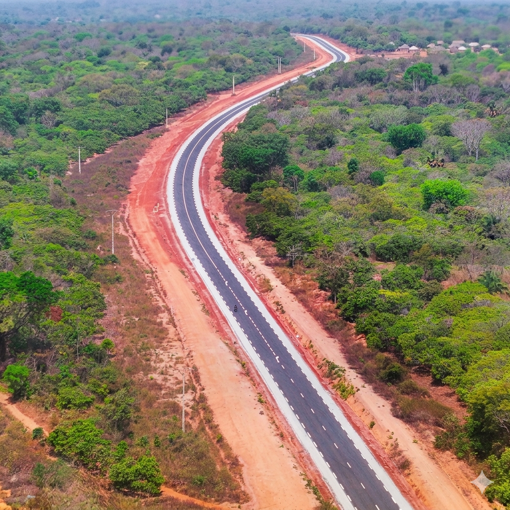 Bitumage de la route Niemene - Foumbolo