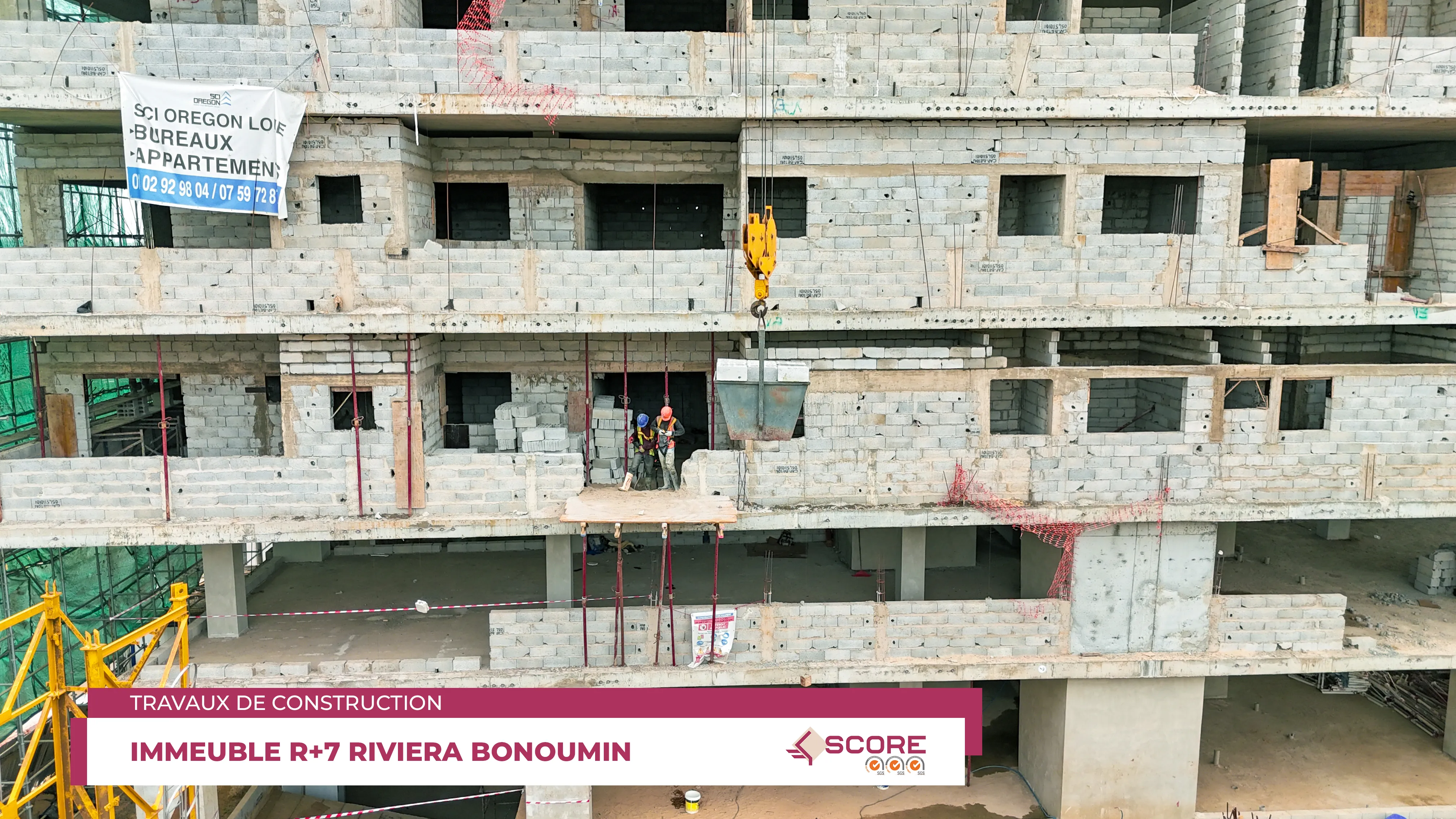 Construction d'un immeuble R+7